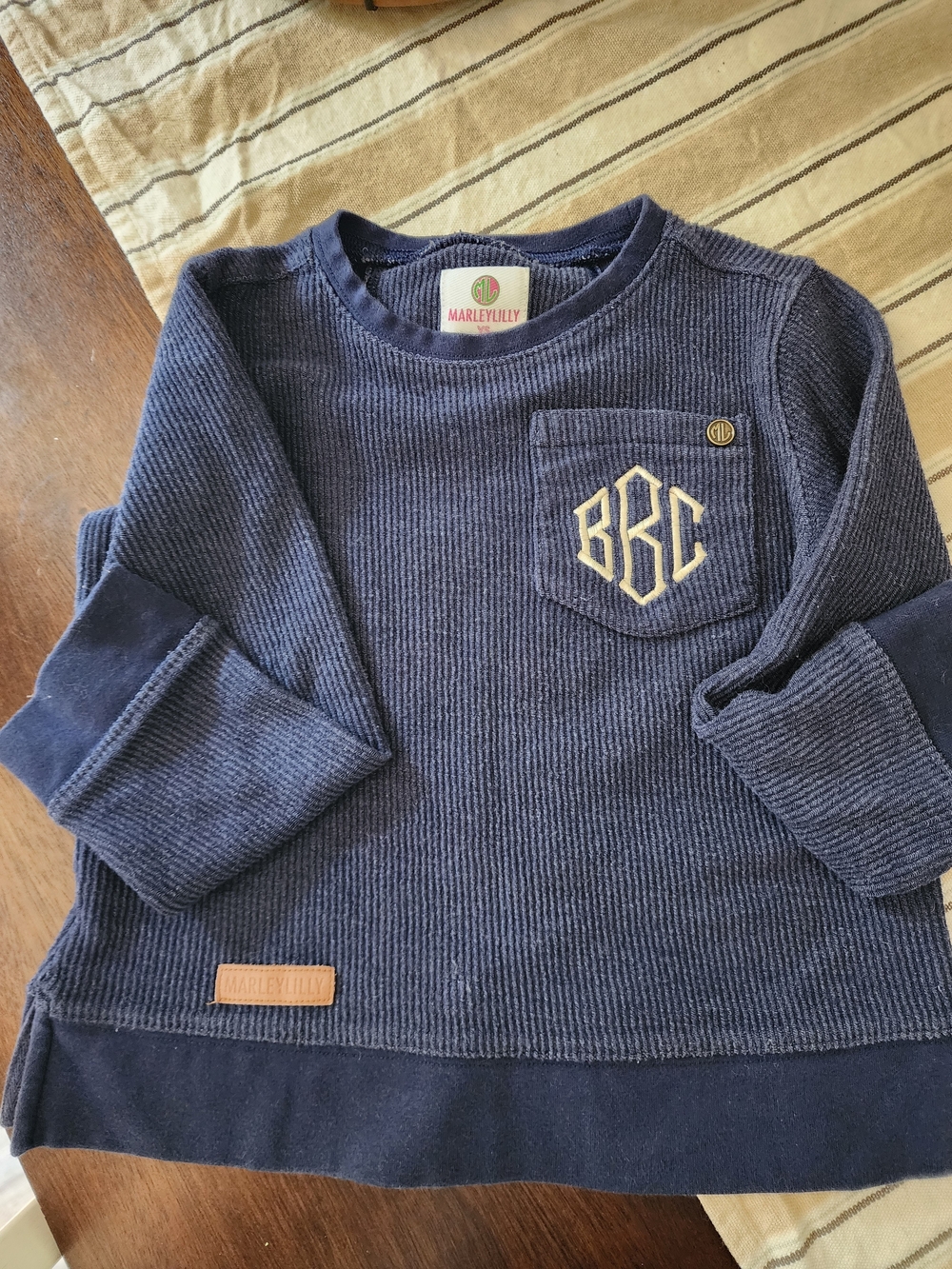 Boys monogrammed Marleylilly Sweatshirt